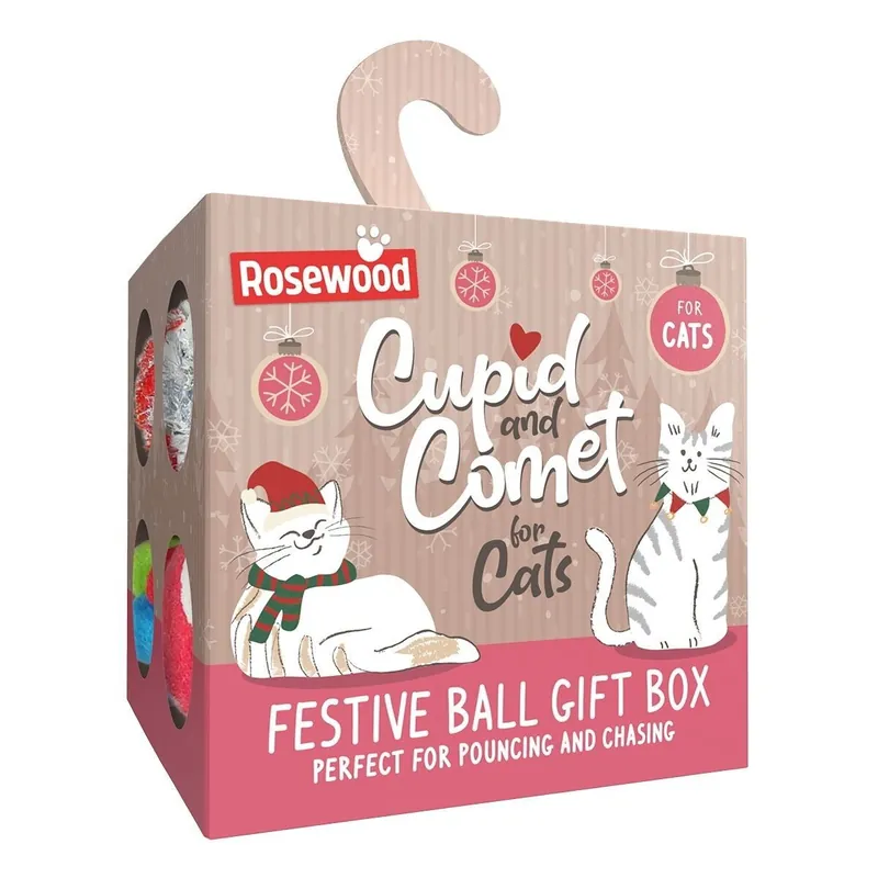 Superpris - Rosewood Presentask med Kattbollar
