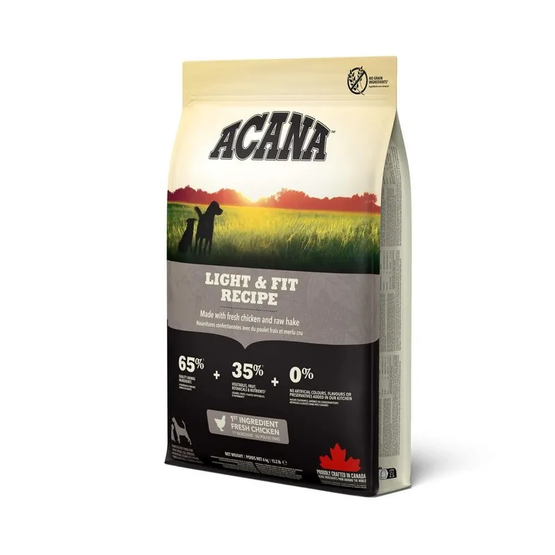 Acana Dog Light & Fit Torrfoder till Hund | Professionell kvalitet