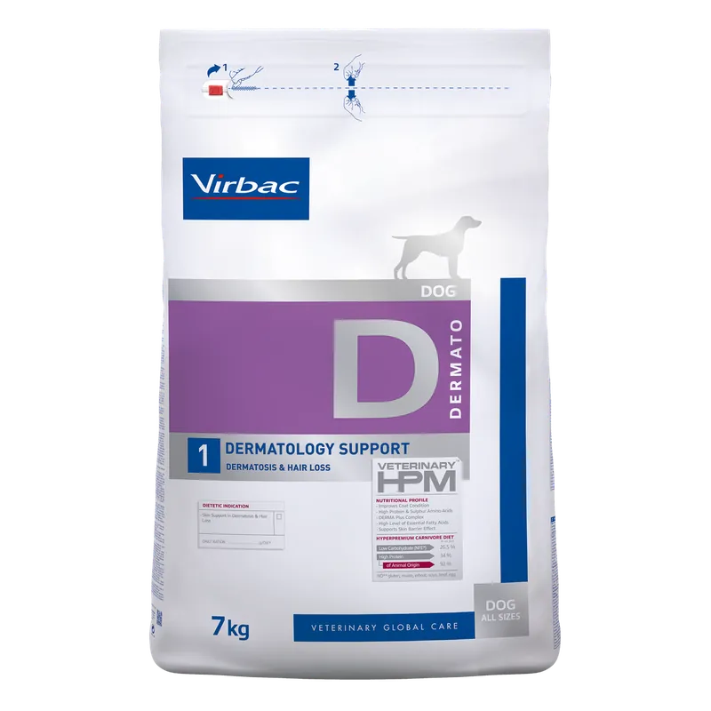 Expressleverans - Dermato 1 Torrfoder till Hund - 7 kg
