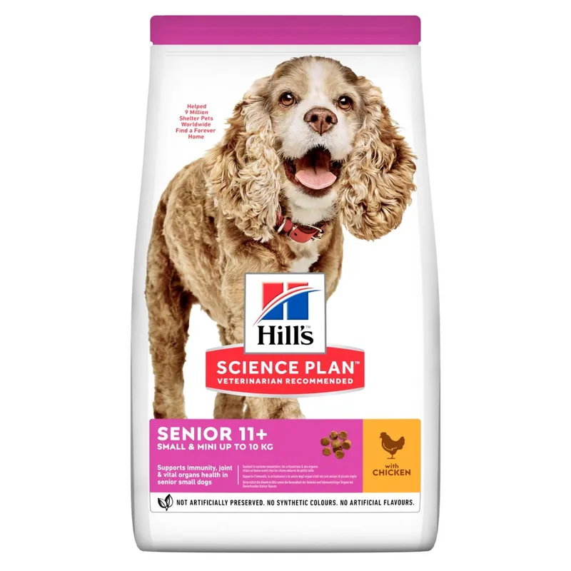 Specialpris - Senior Small & Mini 11+ torrfoder med kyckling Hundfoder - 1,5 kg