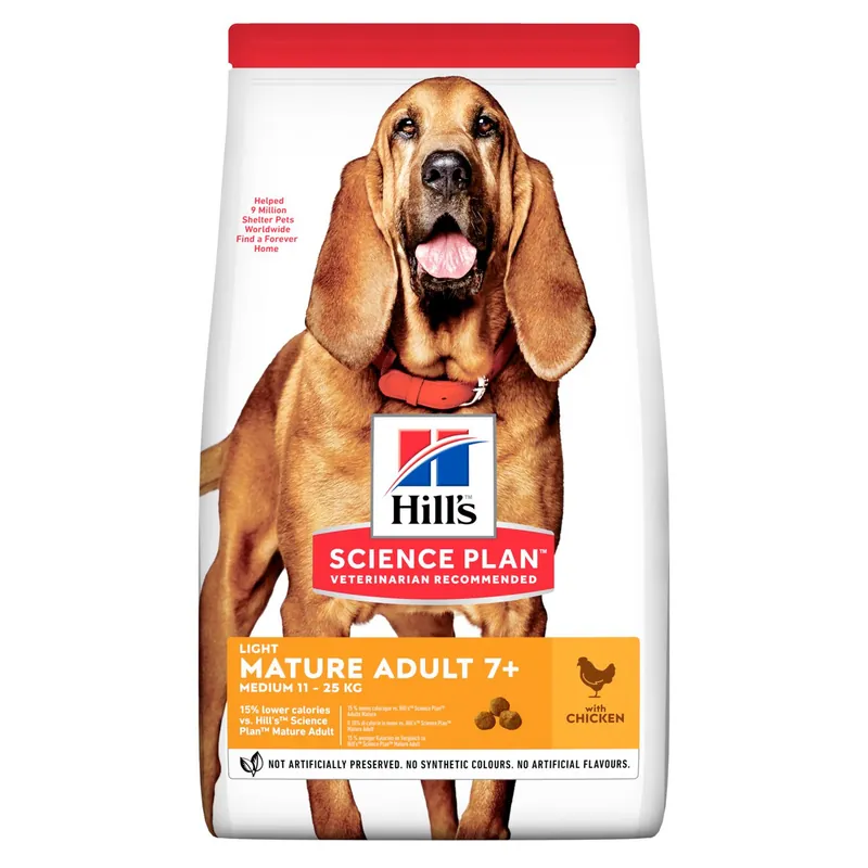 Mature Adult Light Medium torrfoder med kyckling Hundfoder - 14 kg | Favorit