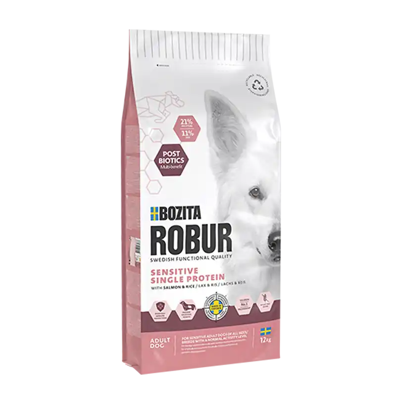 Sensitive Single Protein Salmon Hundfoder - 12 kg | Ny lansering