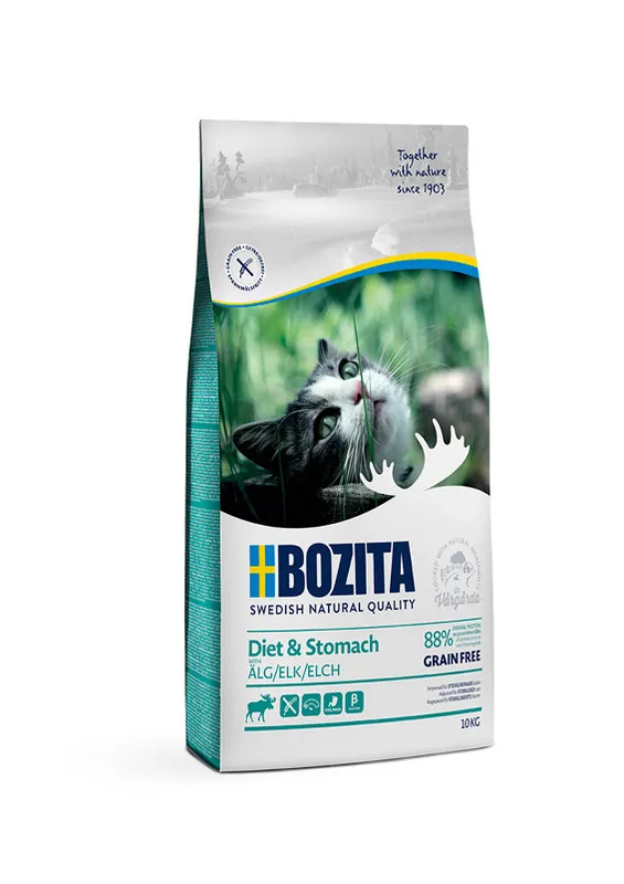 Diet & Stomach Grain Free Elk Kattfoder - 10 kg - Missa inte