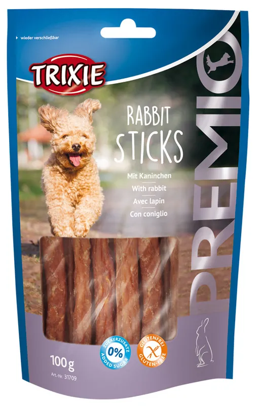 Rabbit Sticks för hund - 100 g - Beställ online