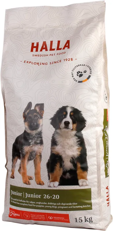 Nytt lägre pris - Hundfoder Junior - 15 kg