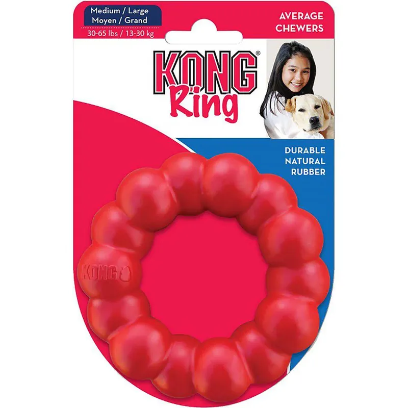 Finns att beställa - KONG Ring Hundleksak - M/L
