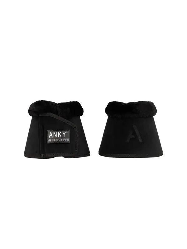 Under begränsad tid - Velvet Fur Bell Boot Svart