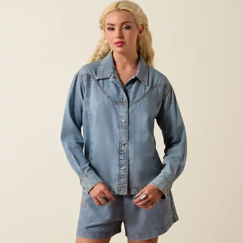 Gratis retur - SKJORTA BONFIRE MEDIUM BLUE