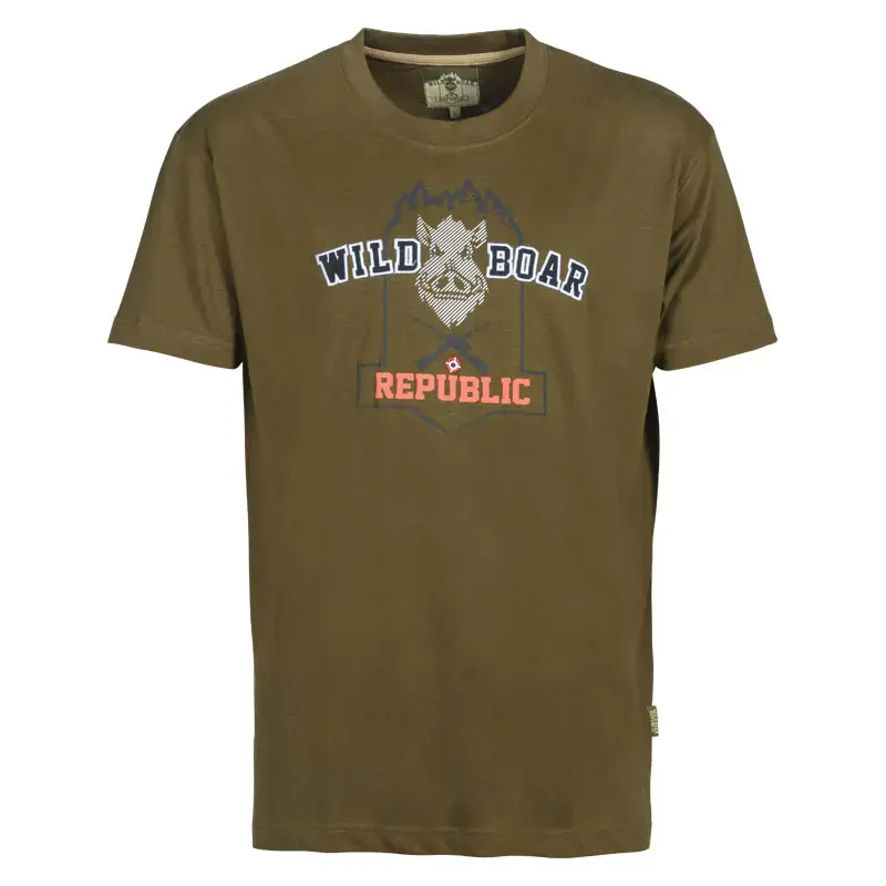T-shirt PERCUSSION Wild Boar Republic II | Hög kvalitet