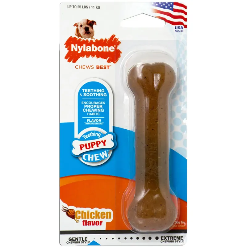 Bara idag | Hundleksak Nylabone Puppybone – Chicken S