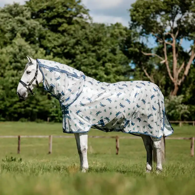 Amigo Integrated Fly Sheet -Dragonfly Print/Silver - Toppkvalitet