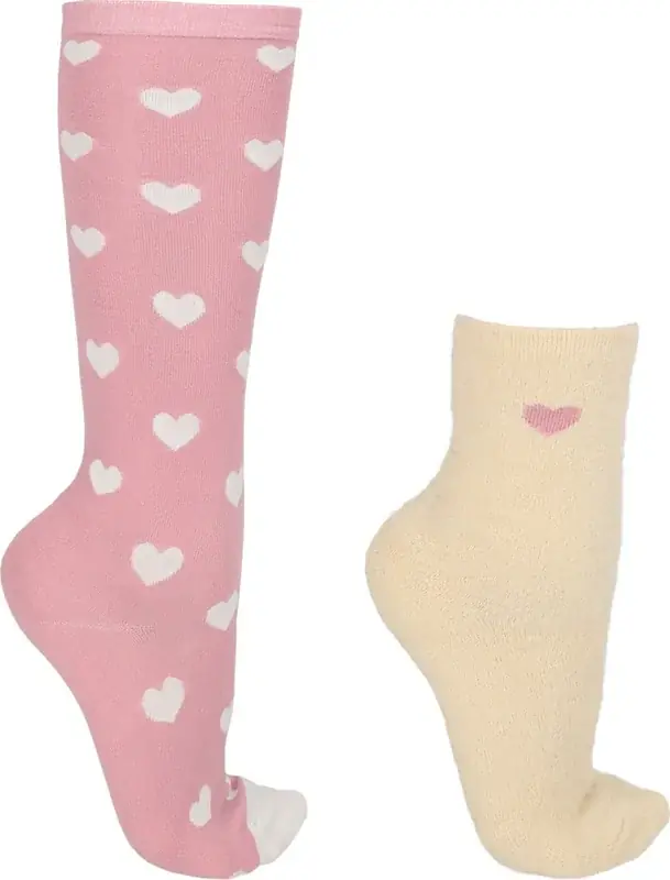 Strumpor Presentbox Fluffy Heart (2-pack) 35-38 - Skaffa nu